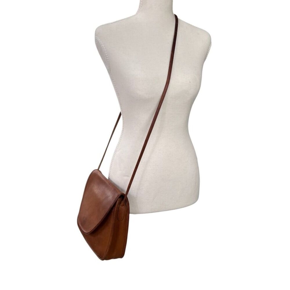 Vintage Coach Lindsay Crossbody British Tan Leather Bag 9242 - Picture 3 of 16
